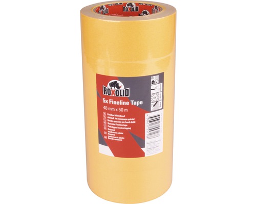 ROXOLID Profipack Fineline Tape 48 mm x 50 m 5 Stück