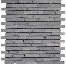 Bruchmosaik Slim Brick graphit tumbled