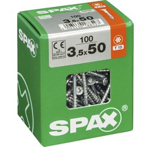 Vis Spax 3,5 x 50 millimètres, 100 pièces dans un emballage vert
