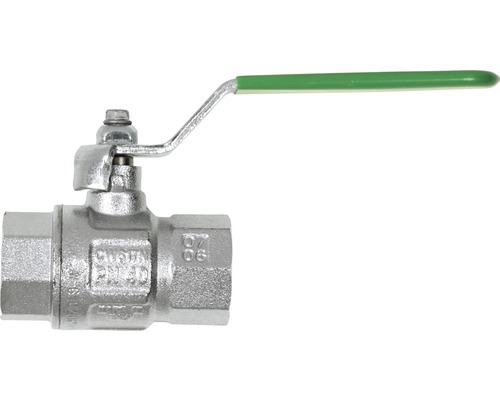 Robinet à boisseau sphérique GEKA homologué DVGW 2 x filetage intérieur 3/4 " Vanne d''arrêt en métal avec levier vert