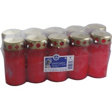 Packung mit zehn Grablichtern mit Deckel