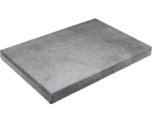 Dalle de terrasse en béton Bellastone gris basalte avec chanfrein 60 cm x 40 cm x 4,5 cm Dalle de béton pour l'extérieur