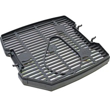 Schwarzer Teichfilter mit Gitterstruktur