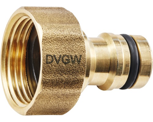 plus-Hahnstecker GEKA Messing DVGW geprüft 1"