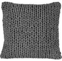 Coussin décoratif Marlin 50x50 cm gris foncé