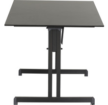 Table pliante carrée avec structure en acier pour l''intérieur