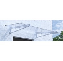 ARON Vordach Pultform Calais VSG 180x105 cm weiß ohne Wandanschlussprofil-thumb-0
