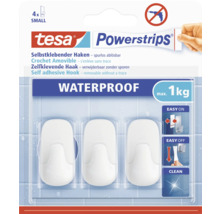 tesa Powerstrips® Waterproof Haken Small oval weiß