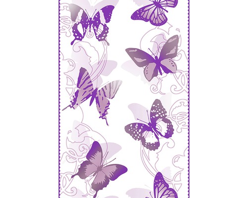 Panneau autocollant Pop.up 94258-2 papillons violet Papier peint à motifs de papillons