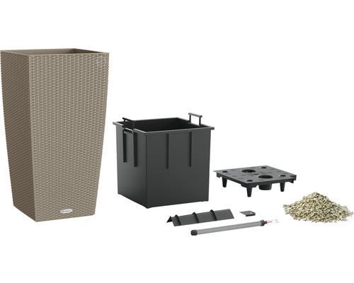 Pot de fleurs avec système d''irrigation et accessoires