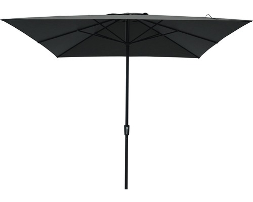 Parasol déporté Soluna Ø 300 cm polyester (PES) gris foncé