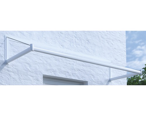 ARON Vordach Pultform Nancy VSG 200x100 cm weiß-0