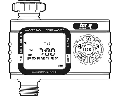 Ordinateur d''arrosage pour commander l''arrosage du jardin