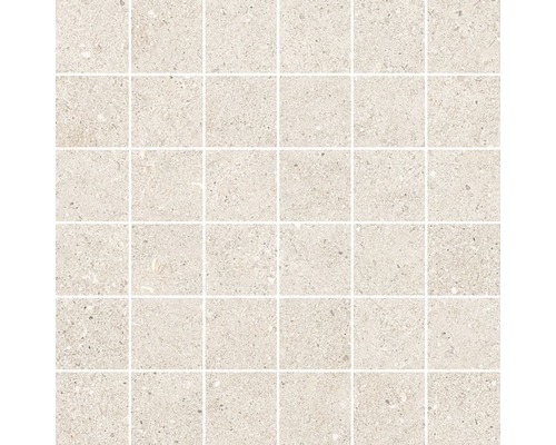 Mosaïque en grès cérame fin Sassi beige 30x30 cm Mosaïque en céramique