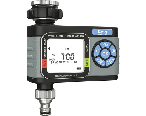 Programmateur d'arrosage for_q FQ-BC pour arrosage automatique avec arroseurs mobiles, systèmes de goutte-à-goutte (MicroDrip) ou systèmes d'arroseurs circulaires