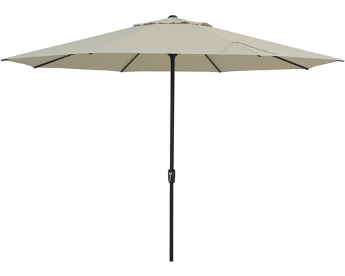Parasol déporté Nancy Soluna Ø 400 cm polyester (PES) écru Parasol déporté Nancy Soluna Ø 400 cm polyester (PES) écru