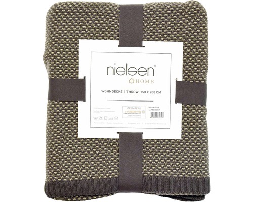 Nielsen Home Wohndecke, 150 x 200 cm, Strickmuster