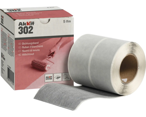Akkit 302 selbstklebendes Dichtungsband Rolle = 5 m Akkit 302 Dichtungsband Rolle mit Verpackung