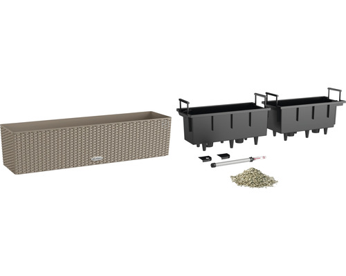 Pflanzkasten mit Bewässerungssystem und Zubehör
