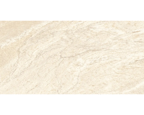 Feinsteinzeug Wand- und Bodenfliese Sahara crema 32 x 62,5 cm