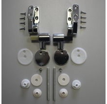 Kit de fixation pour couvercle de WC avec vis et caches