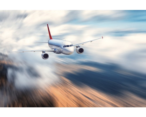 Papier peint panoramique intissé 181082 Flying Airplane 7 pces 350 x 260 cm Avion en vol