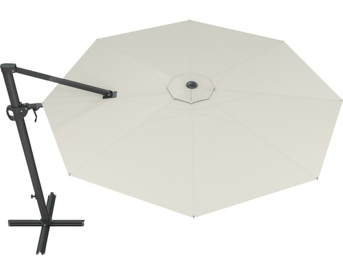 Parasol déporté avec pied en croix