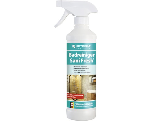 Nettoyant pour salle de bains Hotrega « Sani Fresh » 500 ml Hotrega Nettoyant salle de bain Sani Fresh flacon pulvérisateur