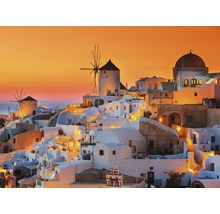 Papier peint panoramique intissé 21707 Santorini Sunset 8 pces 400 x 260 cm-thumb-0