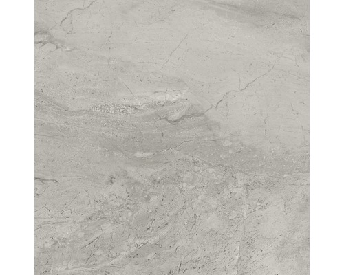 Carrelage sol et mur en grès cérame fin Sicilia 60 x 60 x 0,9 cm Grigio poli gris