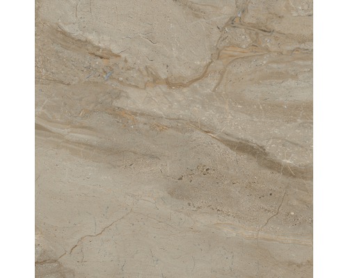 Carrelage sol et mur en grès cérame fin Sicilia 60 x 60 x 0,9 cm Miele poli marron-0
