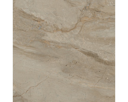 Feinsteinzeug Wand- und Bodenfliese Sicilia 60 x 60 x 0,9 cm Miele poliert braun-0