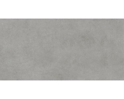 Carrelage pour mur et sol en grès cérame fin Structure gris mat 60 x 120 cm