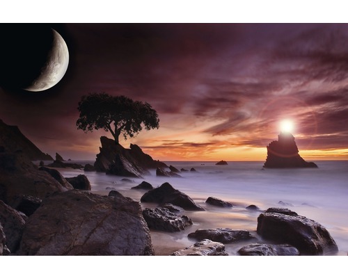 Papier peint panoramique intissé 21899 Coastal Moonlight 8 pces 400 x 260 cm-0