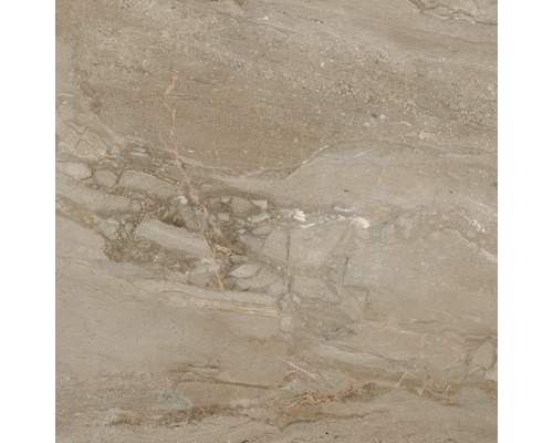 Carrelage sol et mur en grès cérame fin Sicilia 80 x 80 x 0,97 cm Miele poli marron