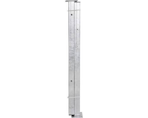 Poteau métallique avec matériel de fixation