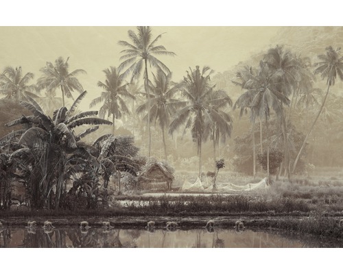 Papier peint panoramique intissé 21929 Sepia Tropical Forest 8 pces 400 x 260 cm