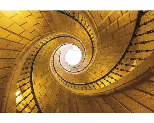 Fototapete Vlies 18965 Triple Spiral Staircase 7-tlg. 350 x 260 cm-0