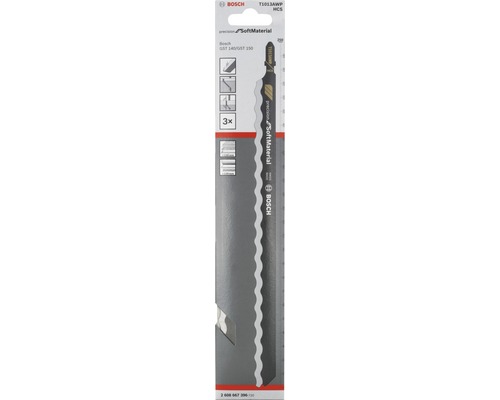 Lame de scie sauteuse Bosch T1013AWP HCS pour matériaux souples