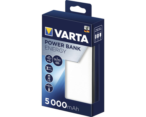 Varta Powerbank Energy mit 5000 mAh in Verpackung