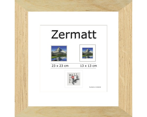 Cadre à objets Zermatt chêne 23x23 cm