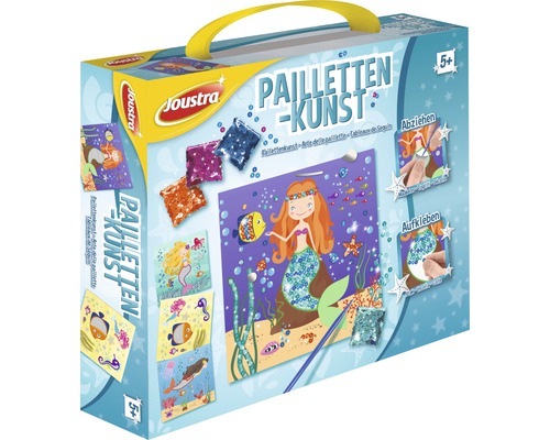 Joustra kit d''art à paillettes motifs sirène pour enfants à partir de 5 ans