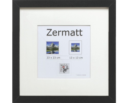 Cadre à objets Zermatt noir 23x23 cm