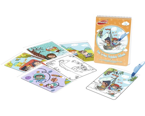 Joustra Livre de coloriage magique avec stylo et différents modèles de coloriage