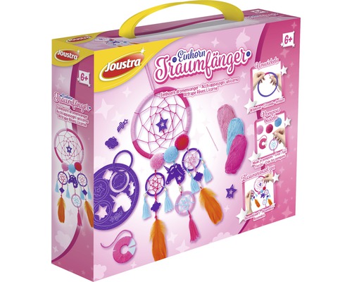 Kit de loisirs créatifs attrape-rêves licorne de Joustra
