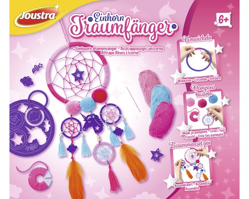 Kit de loisirs créatifs Attrape-Rêves Licorne Joustra