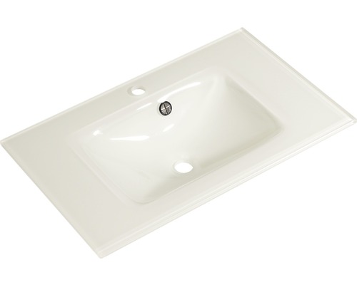 Lavabo Pelipal Alika Glas blanc 74,5x45 cm