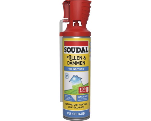 Mousse de pose Soudal monocomposant Genius Gun blanc 400 ml