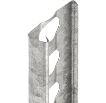 Poteau métallique avec évidements pour clôtures