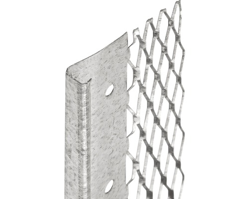 Profilé de finition d'enduit CATNIC acier galvanisé pour une épaisseur d'enduit de 10 mm 2500 x 6 x 10 x 66 mm lot = 25 pces